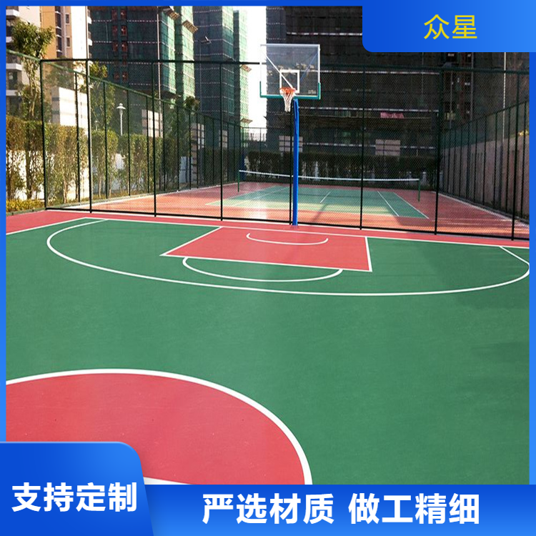 无锡市学校塑胶跑道篮球场硅PU - 排名